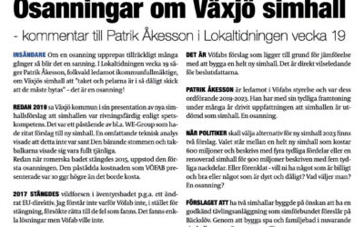 Insändare: Osanningar om Växjö Simhall